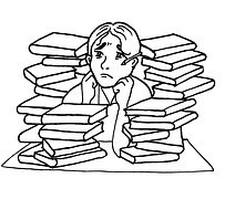 Droevige student